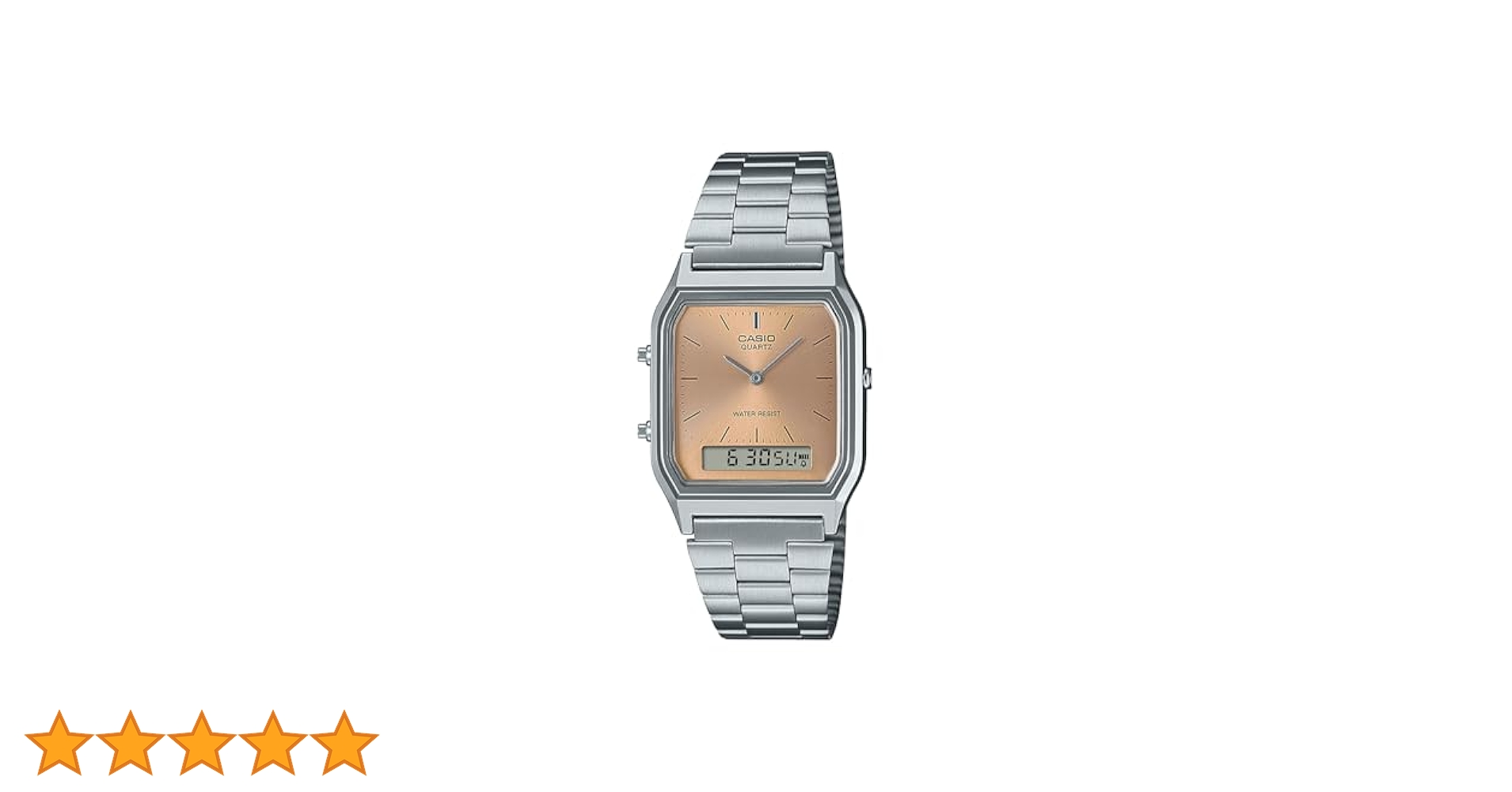 CASIO AQ-230A-4A 　海外モデル　メタリックピンク　NEW CASIO CLASSIC / AQ-230A-4AMQYJF （サーモンピンク